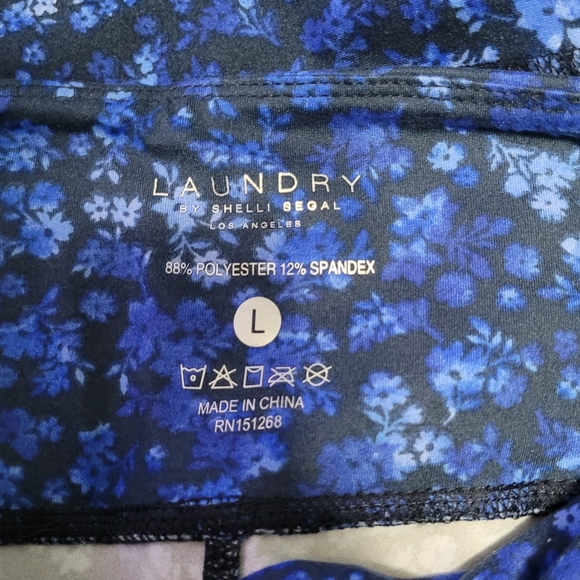 NWT Laundry By Shelli Segal LA Women's Size L Leggings Blue - Picture 3 of 10